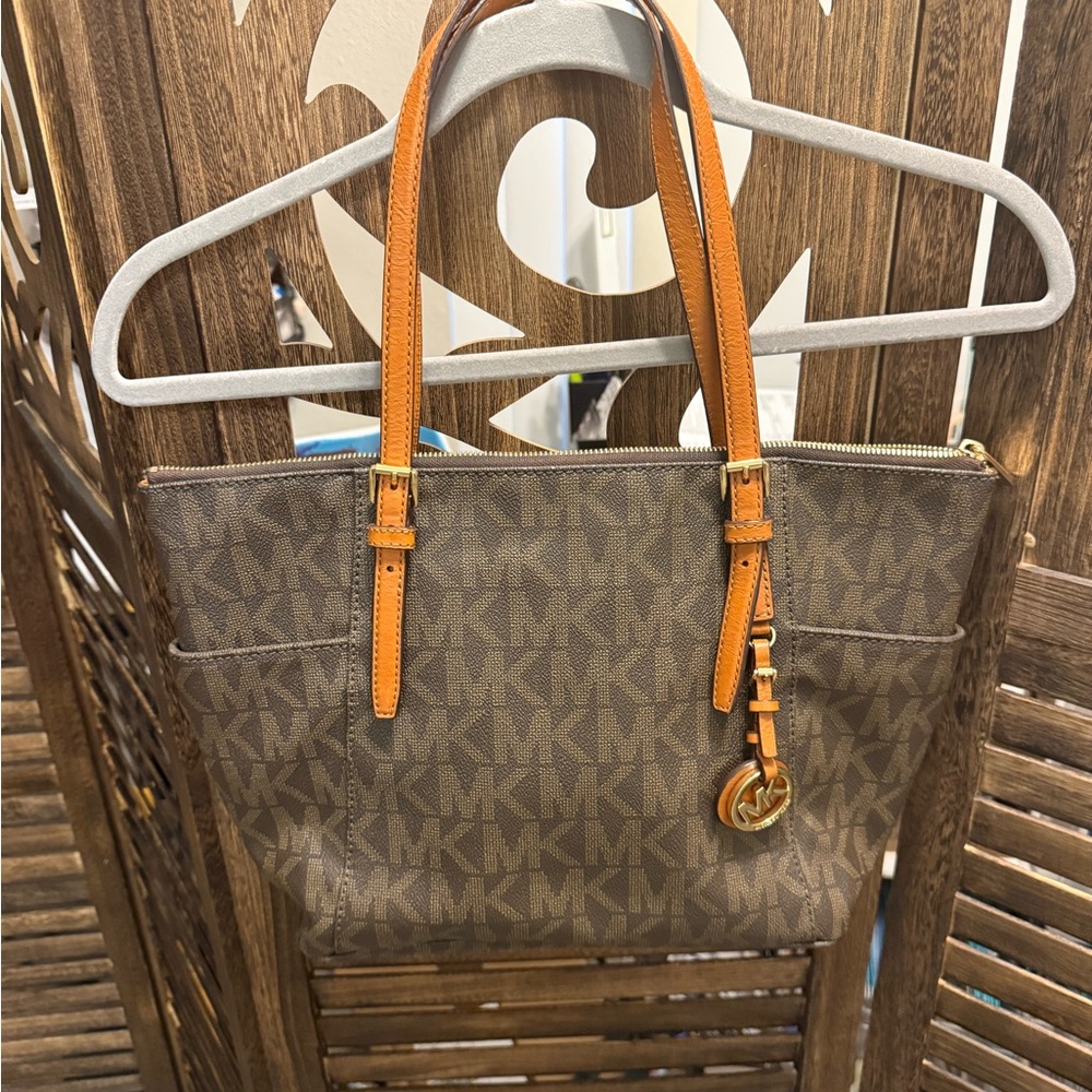 Michael Kors Brown Signature Tote Bag